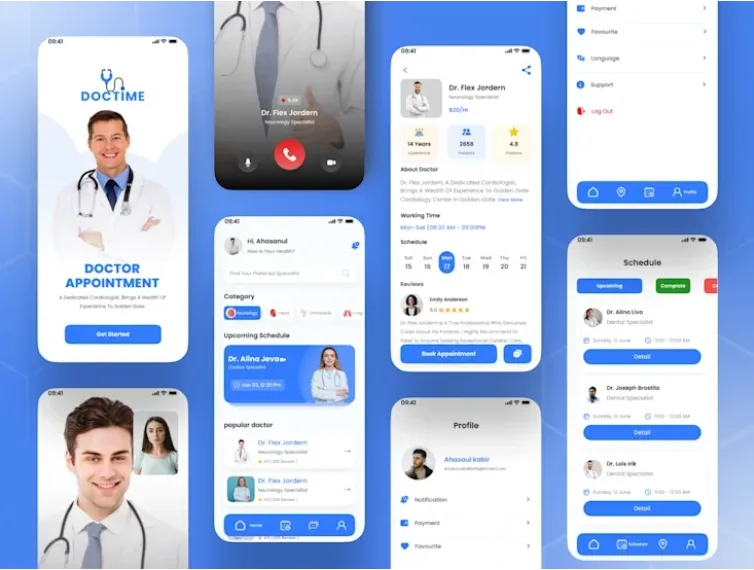 Project_ScreenShot_DocTime Doctor Booking App